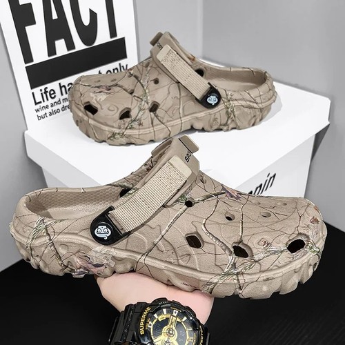 New men camo - camo, crocs