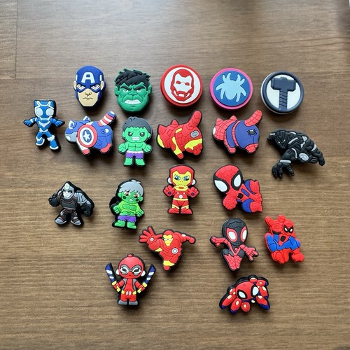 20pcs marvel croc shoe charms - 20pcs,