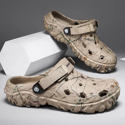 New men camo slip crocs - new, men’s